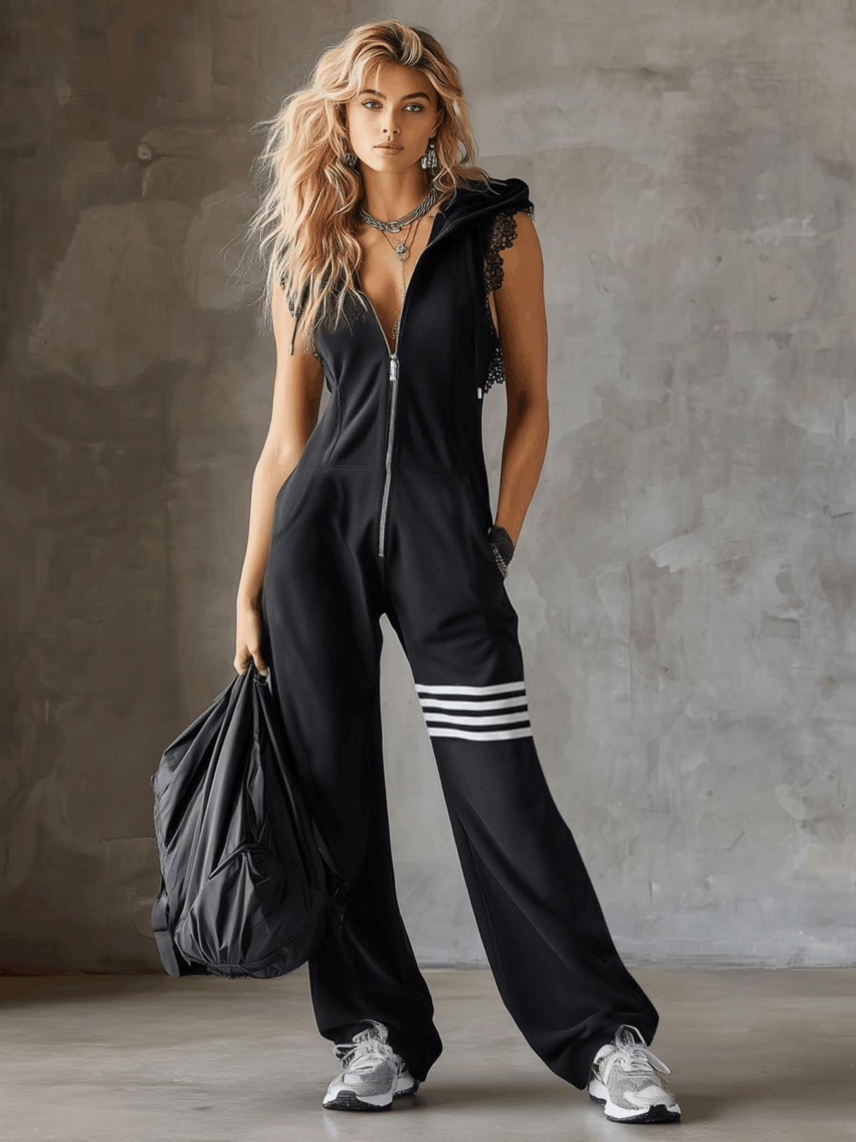 Mono Deportivo Retro Capucha