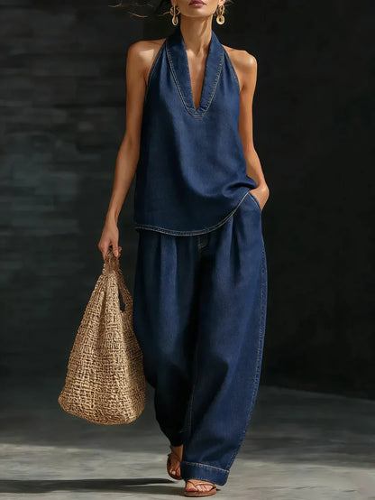 Martina | Conjunto Largo Fluido Escote en V