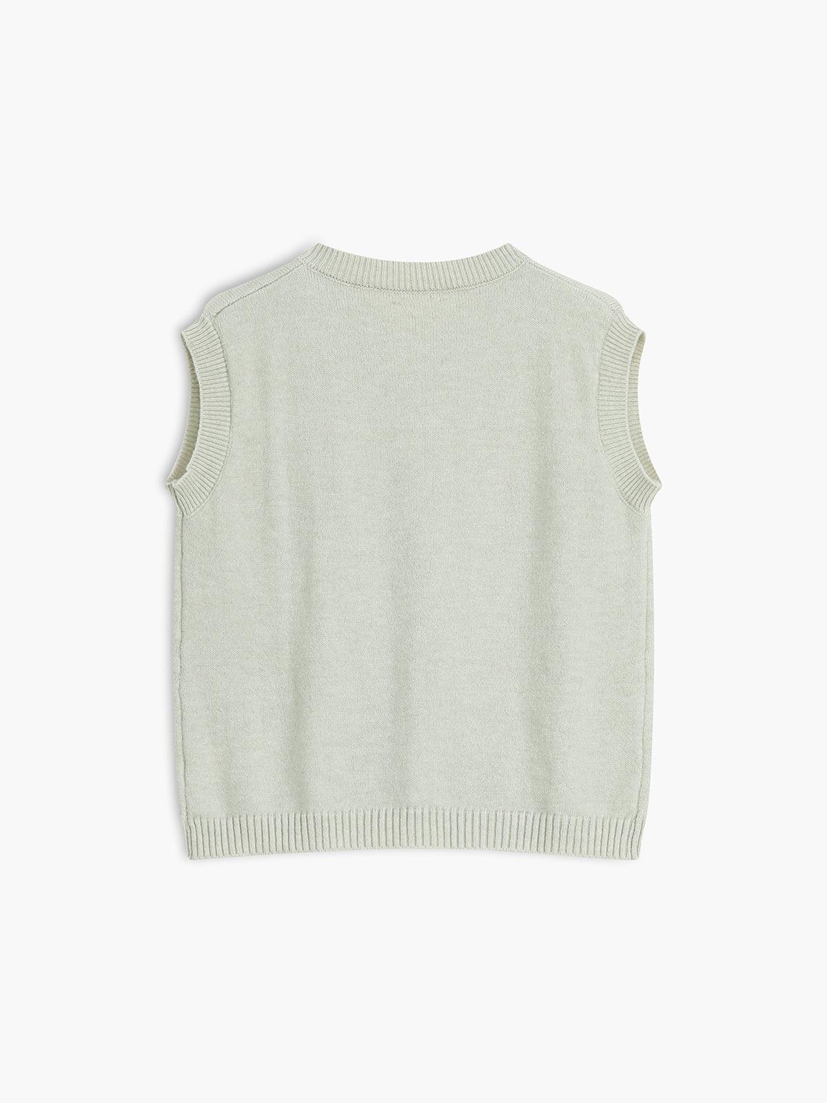 Chaleco Punto Botones Casual