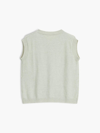 Chaleco Punto Botones Casual