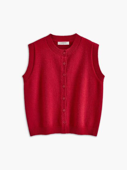 Chaleco Punto Botones Casual