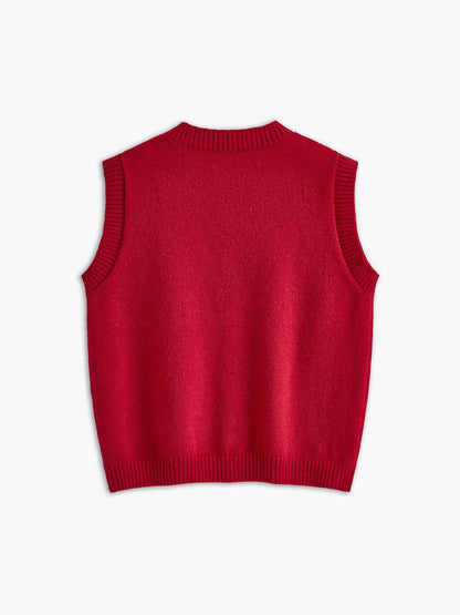 Chaleco Punto Botones Casual
