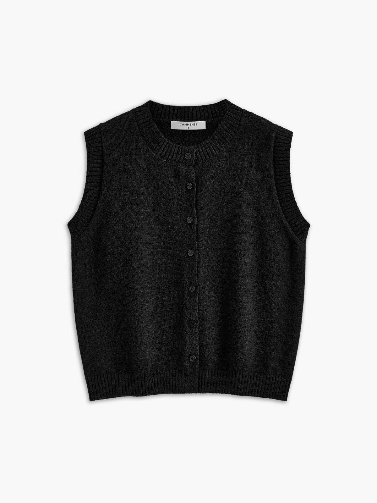 Chaleco Punto Botones Casual