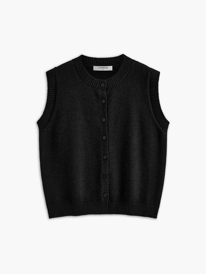 Chaleco Punto Botones Casual