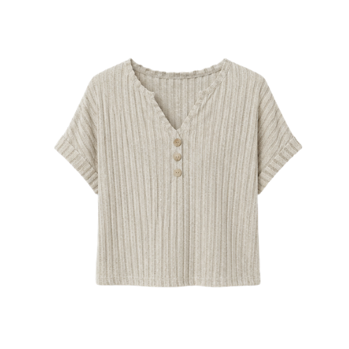 Blusa Fluida Cuello Redondo