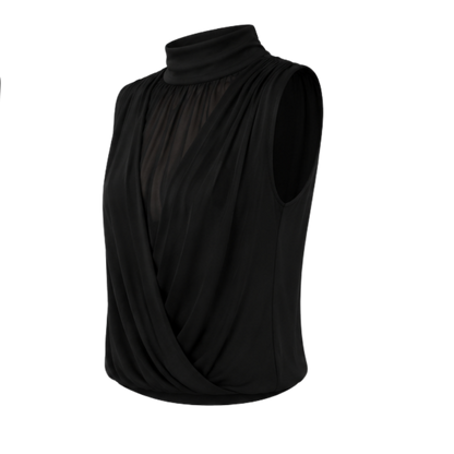 Top Sin Mangas Efecto Transparente