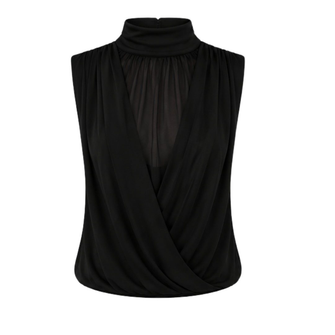 Top Sin Mangas Efecto Transparente