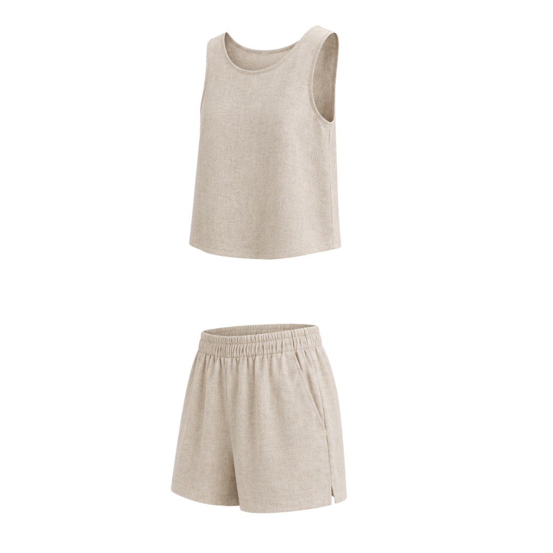 Conjunto Crop Top y Pantalón