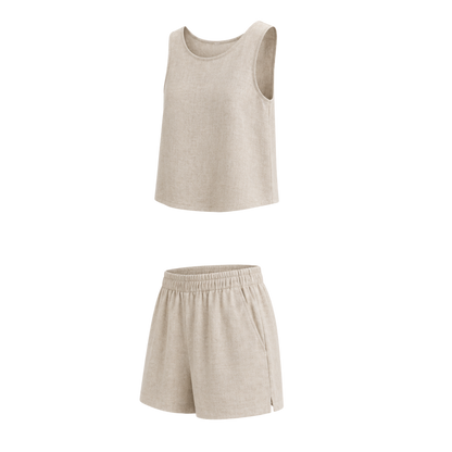 Conjunto Crop Top y Pantalón