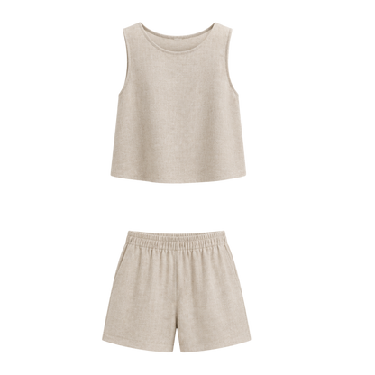 Conjunto Crop Top y Pantalón