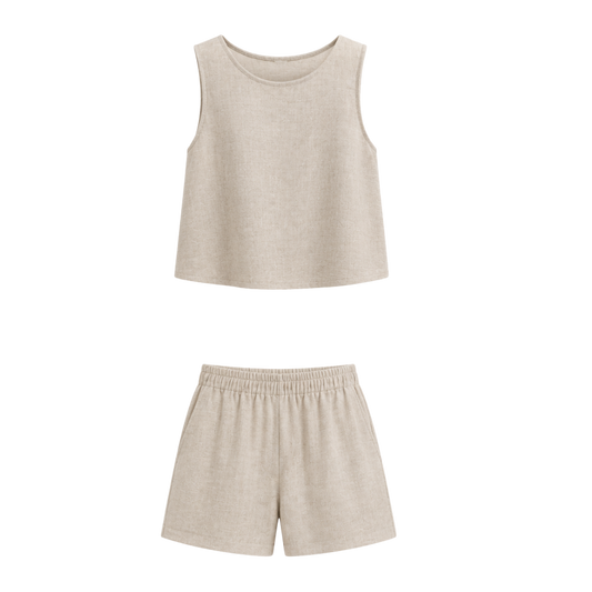 Conjunto Crop Top y Pantalón