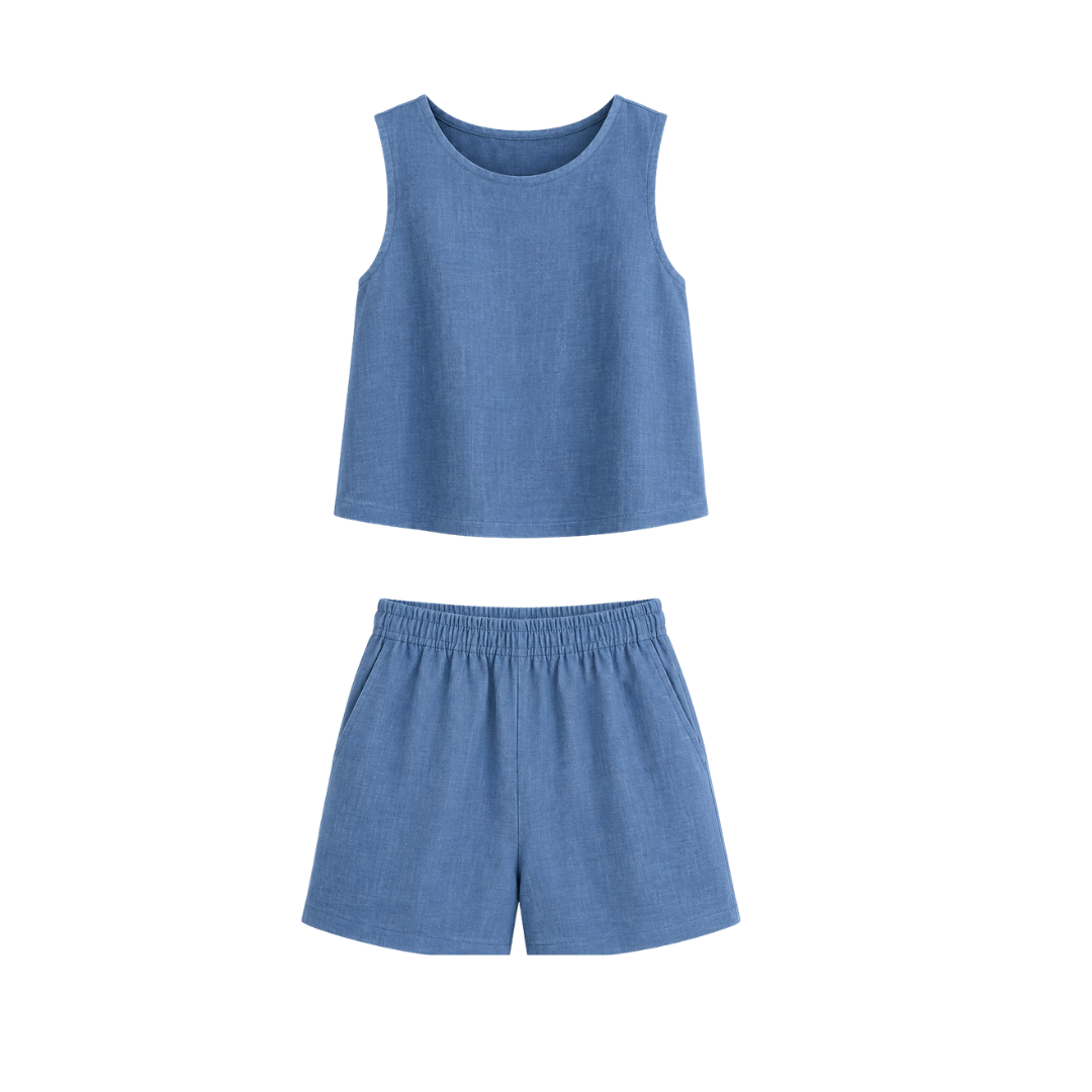 Conjunto Crop Top y Pantalón