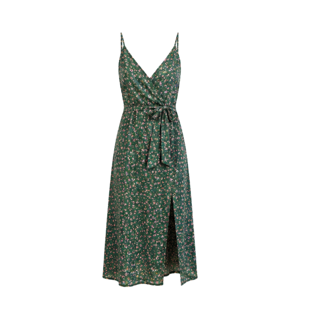 Vestido Midi Estampado Floral