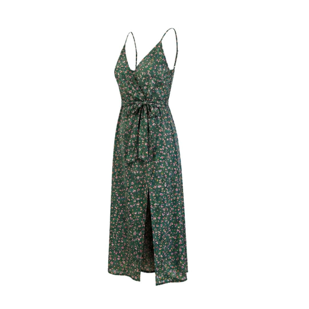 Vestido Midi Estampado Floral