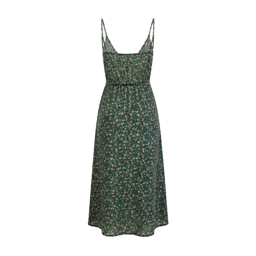 Vestido Midi Estampado Floral
